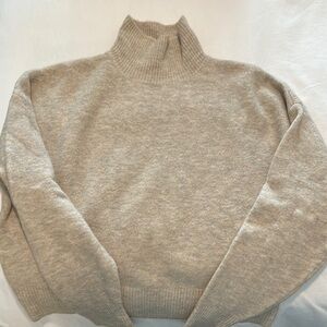 Cozy Gray Turtleneck Sweater